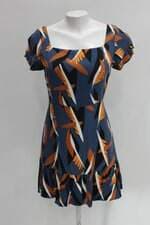Vestido handbook feminino azul estampado