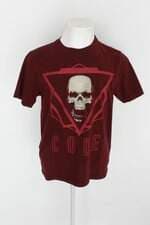 Camiseta code masculina vinho com Silk