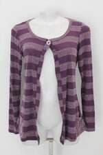Casaco vanguard feminino roxo listrado com Recortes