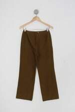 Calça de tecido feminina verde