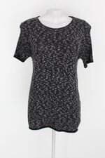 Blusa de tricot feminina preta