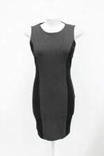 Vestido renner feminino bicolor com Recortes