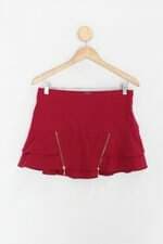 Minissaia c&a feminina rosa com Babado