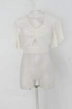 Blusa renner feminina branca com amarração 