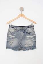 Saia Jeans youcom feminina azul