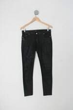 Calça de tecido feminina preta