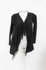 Cardigan feminino estampado com Franja