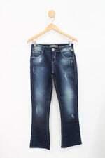 Calça Flare Jeans khelf feminina azul