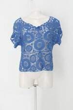 Blusa em tricot jezzian feminina azul