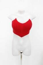 Blusa cropped feminina vermelha