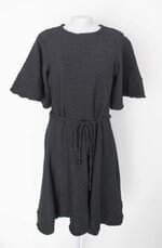 Vestido cazzibe feminino preto com Faixa na Cintura