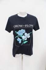 Camiseta feminina azul com Silk