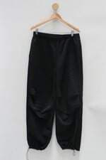 Calça de tecido fashion feminina preta