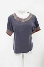Blusa mixed feminina cinza com Recortes