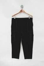 Calça de tecido fili deel' arte feminina preta