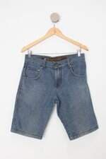 Bermuda jeans feminina azul