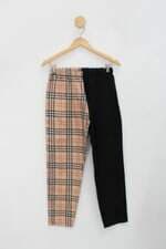 Calça de tecido feminina estampada