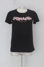 Camiseta stradivarius feminina preta com Silk