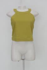 Blusa cropped jumps feminina amarela