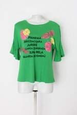 Blusa tvz feminina verde com Aplique