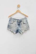 Shorts for use feminino azul com Aplique