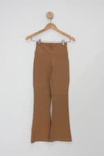 Calça de tecido feminina marrom