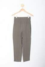 Calça de tecido atelie de calças feminina verde
