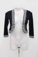 Bolero feminino estampado preto