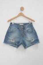 Shorts local jeans feminino azul