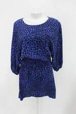 Vestido h&m feminino azul estampado