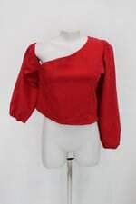 Blusa onda urbana feminina vermelha