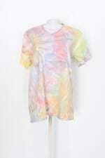 Camiseta shoplala feminina tie dye com Bordado