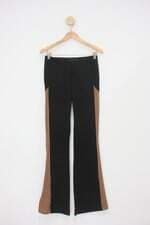 Calça Flare millésima feminina preta com Recortes