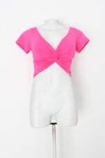 cropped feminino rosa neon com Bojo