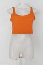 Regata cropped y&c feminina laranja