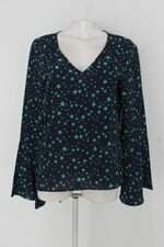 Blusa c&a feminina azul estampada