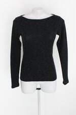 Blusa em tricot feminina preta