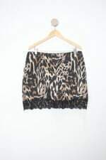 Saia mint feminina estampada com Renda