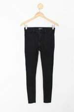 Calça de sarja abercrombie & fitch feminina preta