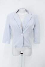Blazer collins feminino com Ombreira e listras 
