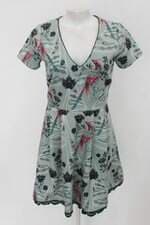 Vestido antix feminino estampado