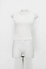 Cropped feminino off-white