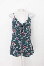 Regata forever 21 feminina verde estampada