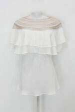 Blusa feminina branca com Renda e Babado