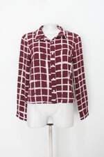 Camisa forever 21 feminina vinho estampada