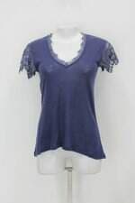 Blusa feminina azul com Renda