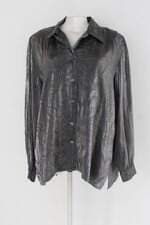 Camisa alia feminina cinza manga longa 