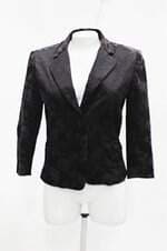 Blazer y&c by carolina feminino preto com Forro e Ombreira