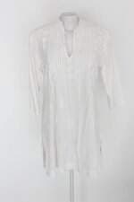 Blusa le lis blanc feminina off-white com Bordado e Fenda