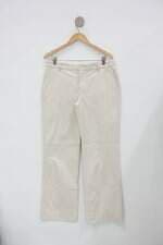 Calça de sarja masculina off-white